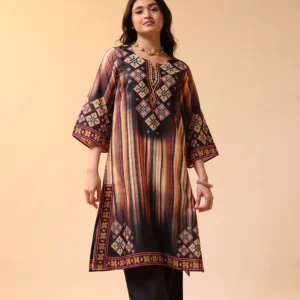 Jhilmil Patola Kurta Set